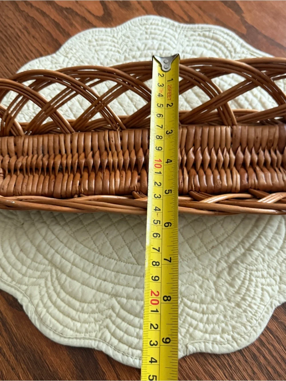Woven Brown Rattan Bread Basket - Home Accents